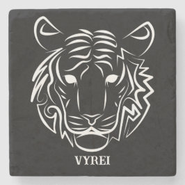 Svartvit stamtiger stenunderlägg