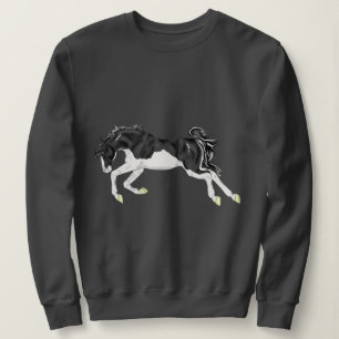 Svartvit Stänk Overo Horse Tee Shirt