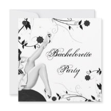 Svartvit-stift upp Bachelorette Party