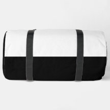 Svartvit stor Duffel Bag-utskrift Duffel Bags