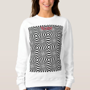 Svartvit strålande Mönster Thunder_Cove T Shirt