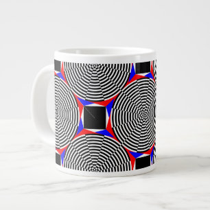Svartvit strålning från Kenneth Yoncich Jumbo Mugg