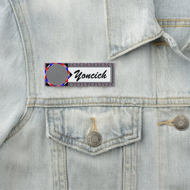 Svartvit strålning från Kenneth Yoncich Namnbricka (På plats)