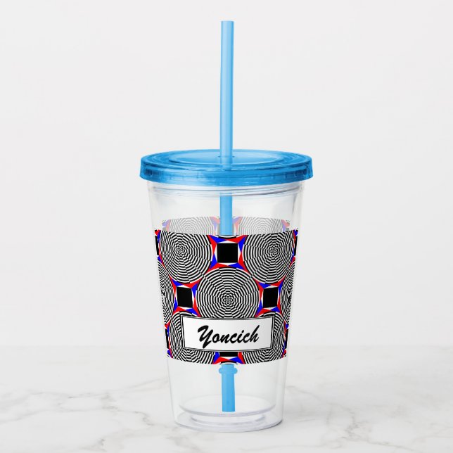 Svartvit strålning från Kenneth Yoncich Take Away Mugg (Framsida)