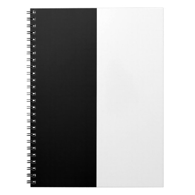 Svartvit stripe anteckningsbok (Framsidan)