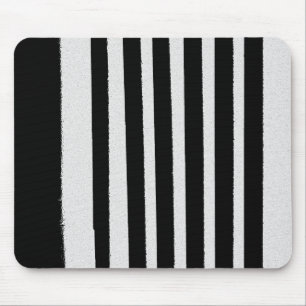 Svartvit stripe-Coola Enkel Mönster Musmatta