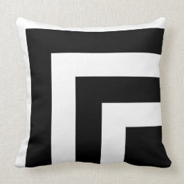 Svartvit stripe Dekorativ kudde