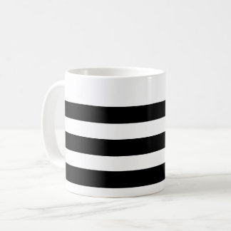 Svartvit stripe Mugg