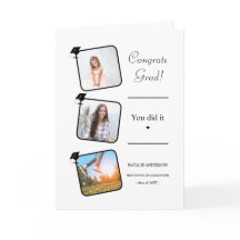 Svartvit Student Studenten Grattis