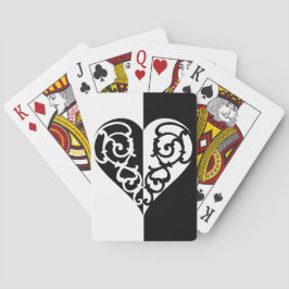 Svartvit &styrkort för fibercykeluppspelning casinokort