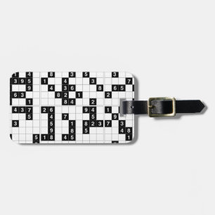 svartvit sudoku bagagebricka
