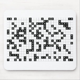 svartvit sudoku musmatta