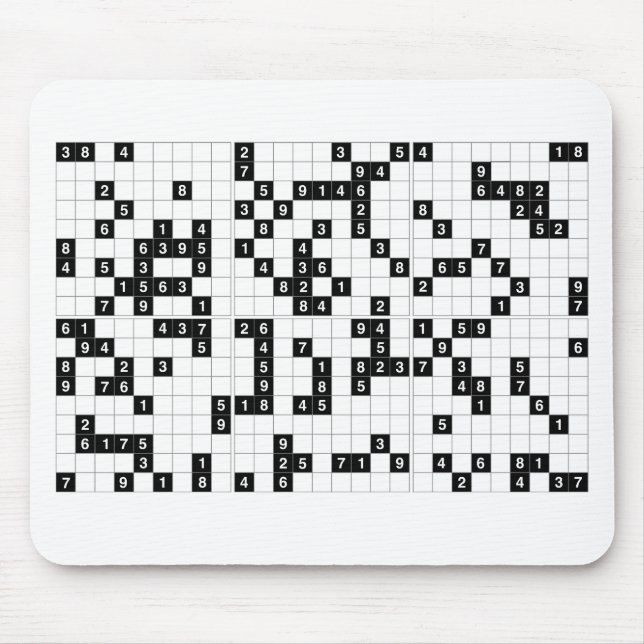 svartvit sudoku musmatta (Framsidan)