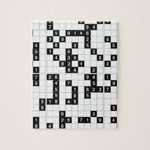 svartvit sudoku pussel