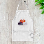 Svartvit Svanar Förkläde<br><div class="desc">Öka din kulinariska upplevelse med vår fantastiska Black and White Svanar Apron, där elegans möter funktioner! Den vackra plattan har en fängslande bild av två vackra svanar som står mot varandra, symboliserar kärlek och enighet, ställs mot en stor hjärtebakgrund. Den här plattan, som är gjord av en tålig väv av...</div>