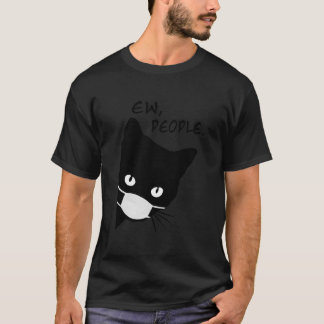 Svartvit, svart, Ansikte-beckmask T Shirt