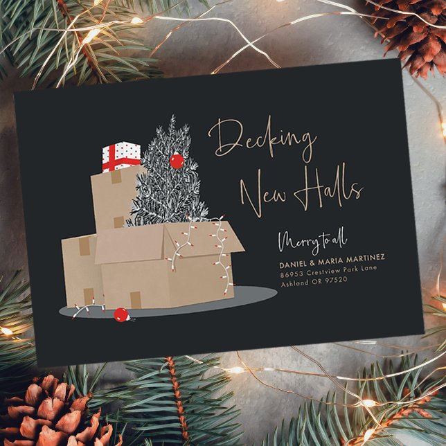 Svartvit svart bläck julkort (Skapare uppladdad)