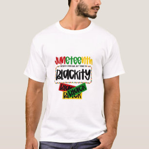 Svartvit svart, femtonde svart, yndel t shirt