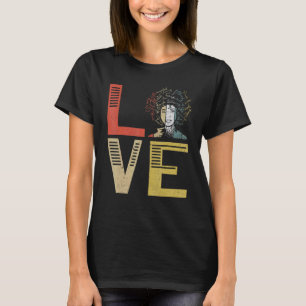 Svartvit svart Kärlek, aprocentriskt svart histori T Shirt