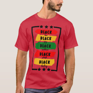 Svartvit svart kärlek-pride med svart sjupunt t shirt
