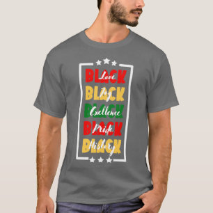 Svartvit svart kärlek-pride med svart sjupunt t shirt