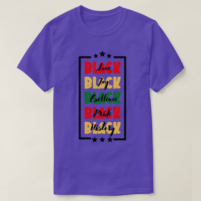 Svartvit svart kärlek-pride med svart sjupunt  t shirt (Design framsida)