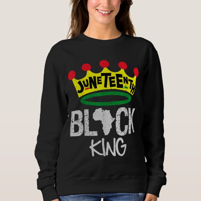 Svartvit svart Kung, 10:e årshistorik T Shirt (Framsida)