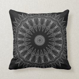 Svartvit sydvästra Pillow Kudde
