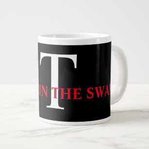 Svartvit T är för Trump Jumbo Mugg