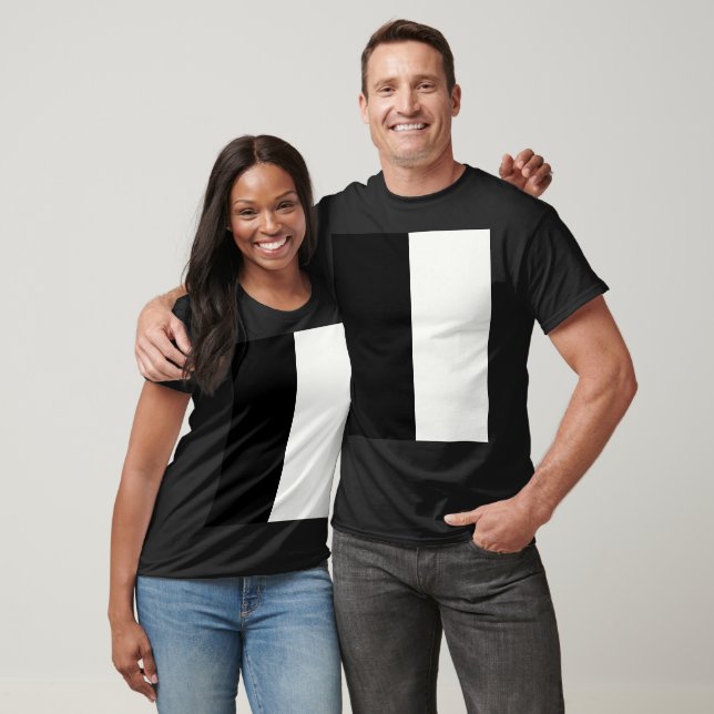 Svartvit T Shirt (Unisex)