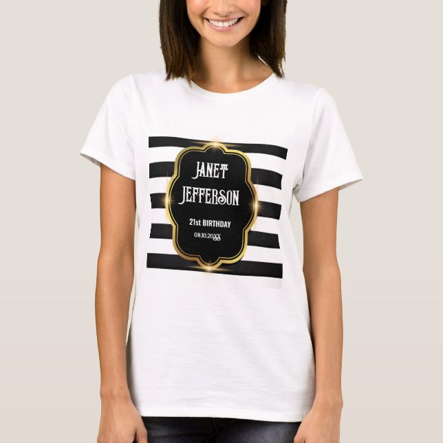 Svartvit T Shirt (Framsida)