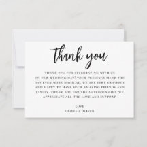 Svartvit tack. Modern bröllop-not