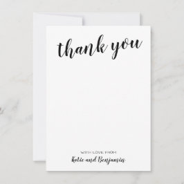 Svartvit Tackkort Anteckningskort