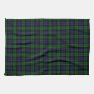 Svartvit Tartan Padding Kökshandduk
