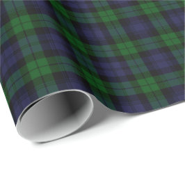 Svartvit Tartan Padding Presentpapper
