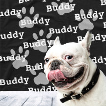 Svartvit Tass avtryck Personlig Hund Namn