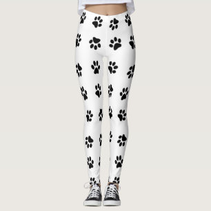 Svartvit tass avtryckkonstdamasker/ leggings