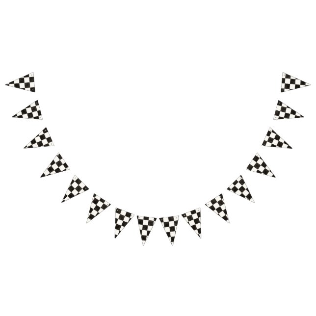 Svartvit Tävla Kontrollerad Flaggor (Alla)