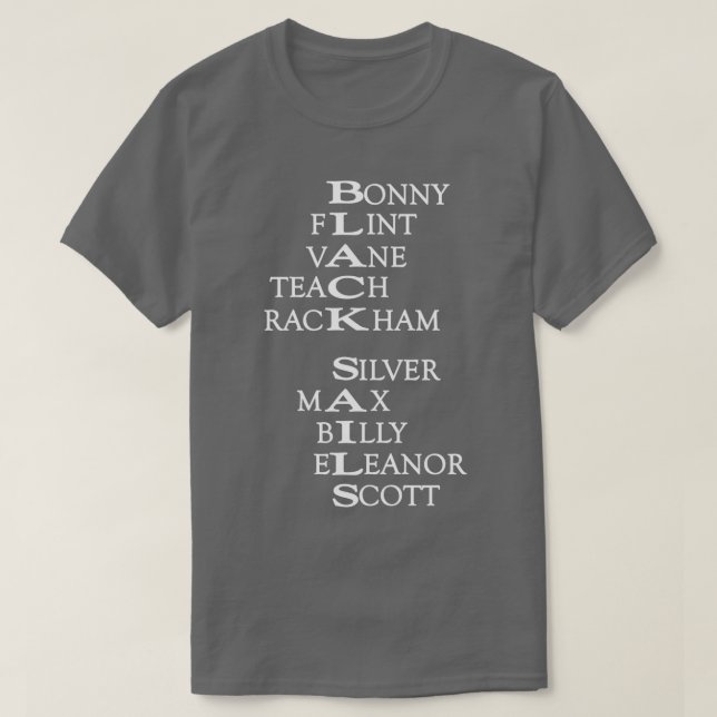 Svartvit text för seglar t shirt (Design framsida)