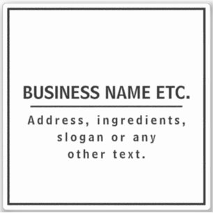 Svartvit text klistermärken