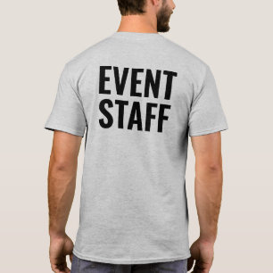 Svartvit text på framsidan och baksidan av persona t shirt