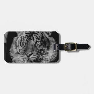 Svartvit tiger bagagebricka
