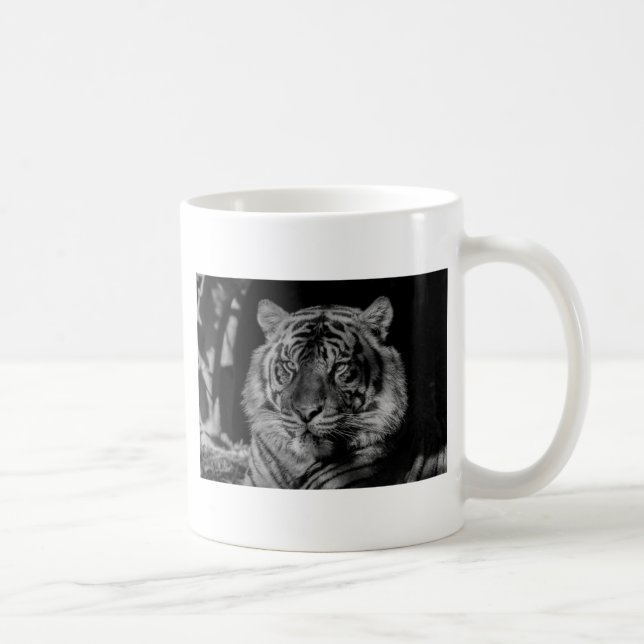 Svartvit tiger kaffemugg (Höger)
