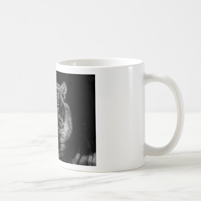 Svartvit tiger kaffemugg (Höger)