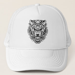 Svartvit tiger keps