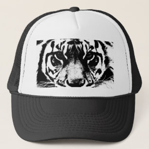 Svartvit tiger keps