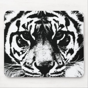 Svartvit tiger musmatta