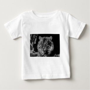 Svartvit tiger t shirt