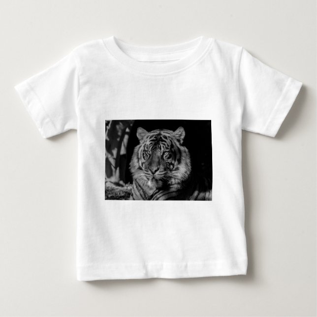 Svartvit tiger t shirt (Framsida)