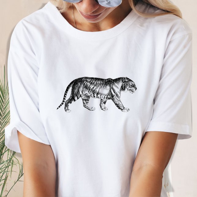 Svartvit tiger T-Shirt (Skapare uppladdad)